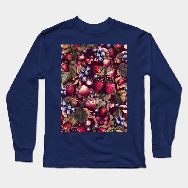 Strawberry Fields Forever II - I Long Sleeve T-Shirt by burcukorkmazyurek